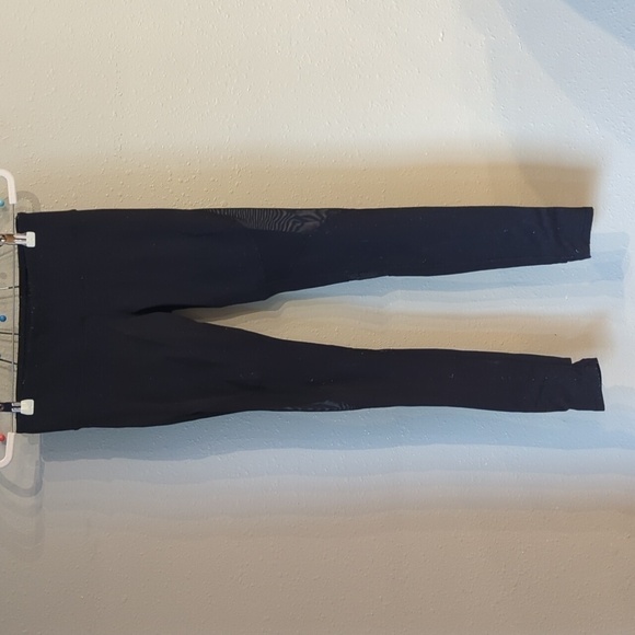Alo mesh full length size small leggings mid waist 30" inseam black - Picture 1 of 9
